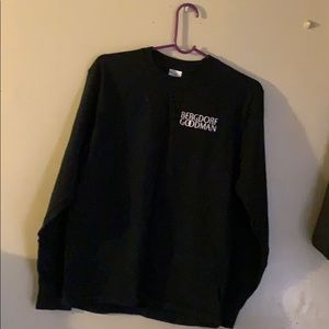 LongSleeve tee w/ embroidered BergdolfGoodman logo